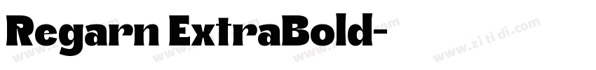 Regarn ExtraBold字体转换